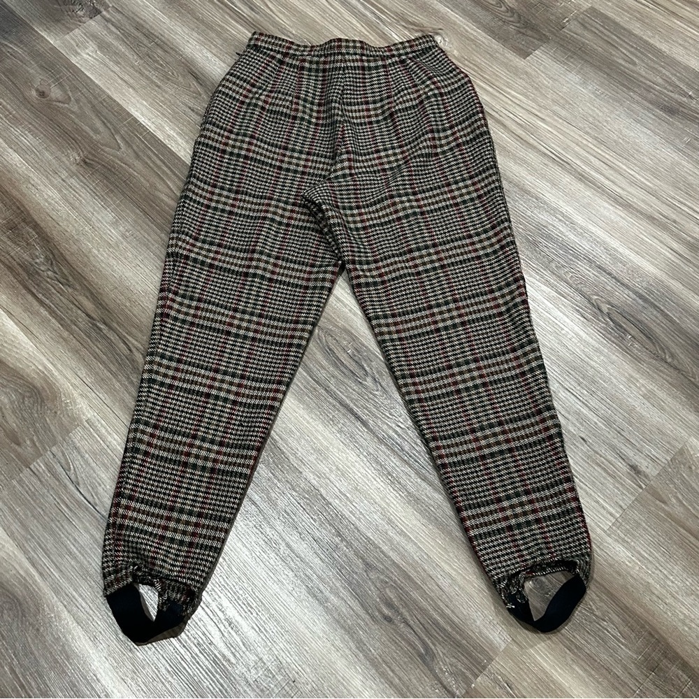 EXPRESS Vintage Mark Deposee Gleen Houndstooth Fine Knit Pants Women 7/8Long